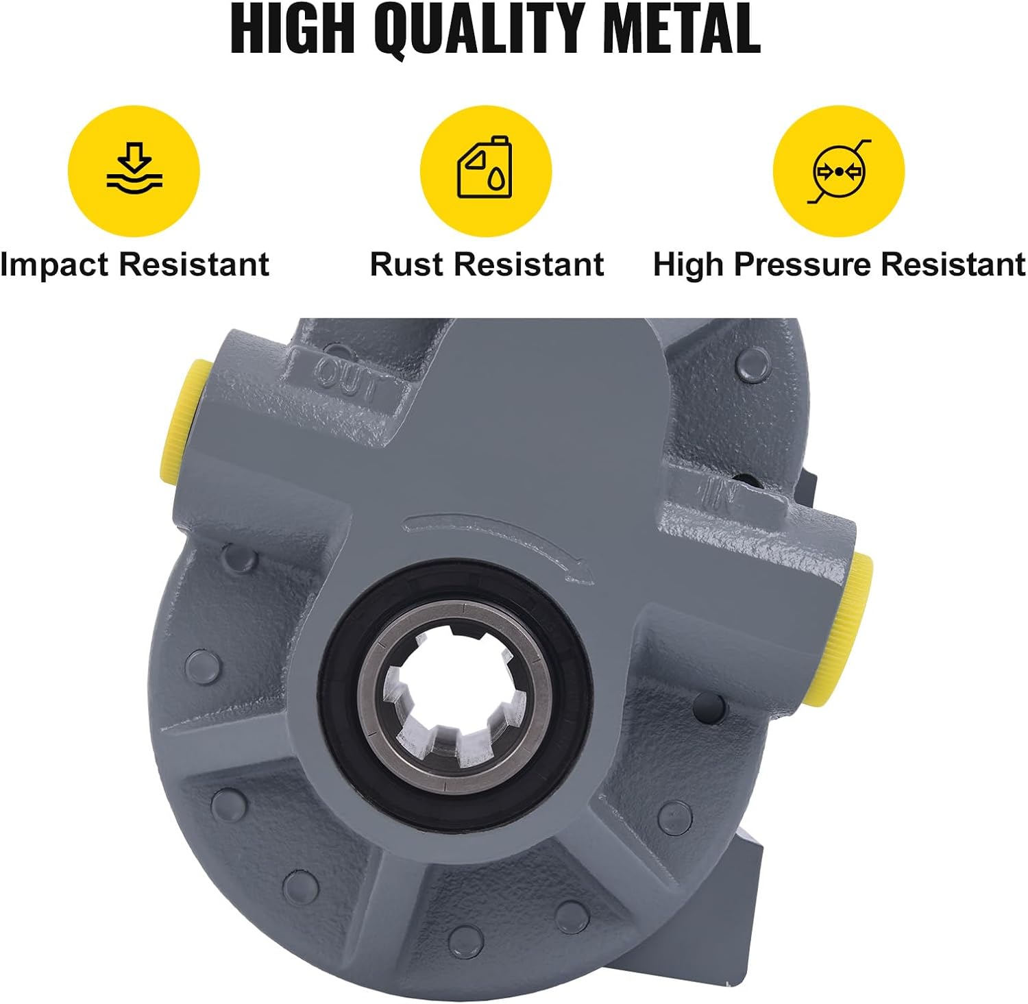 Doppy Hydraulic PTO Pump 21.2 GPM, Hydraulic Motor 540RPM 2500PSI, Hydraulic Power Take Off Pump SAE 16" Inlet and SAE 12" Outlet for Dump Trailer, Log Splitter and Scissor Lift