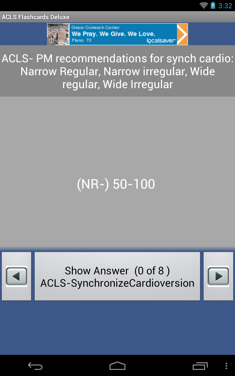 ACLS Flashcards Deluxe App on Amazon Appstore