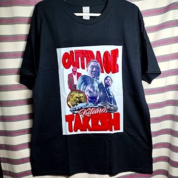 Amazon.co.jp: アウトレイジ OUTRAGE 海外版 RAP tee Tシャツ 黒