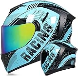 ● Rejillas de ventilación: no sofocantes durante la conducción, las rejillas de ventilación de la boca pueden reducir mejor la respiración y, al mismo tiempo, pueden sacar el calor del interior del casco con la salida de aire trasera.