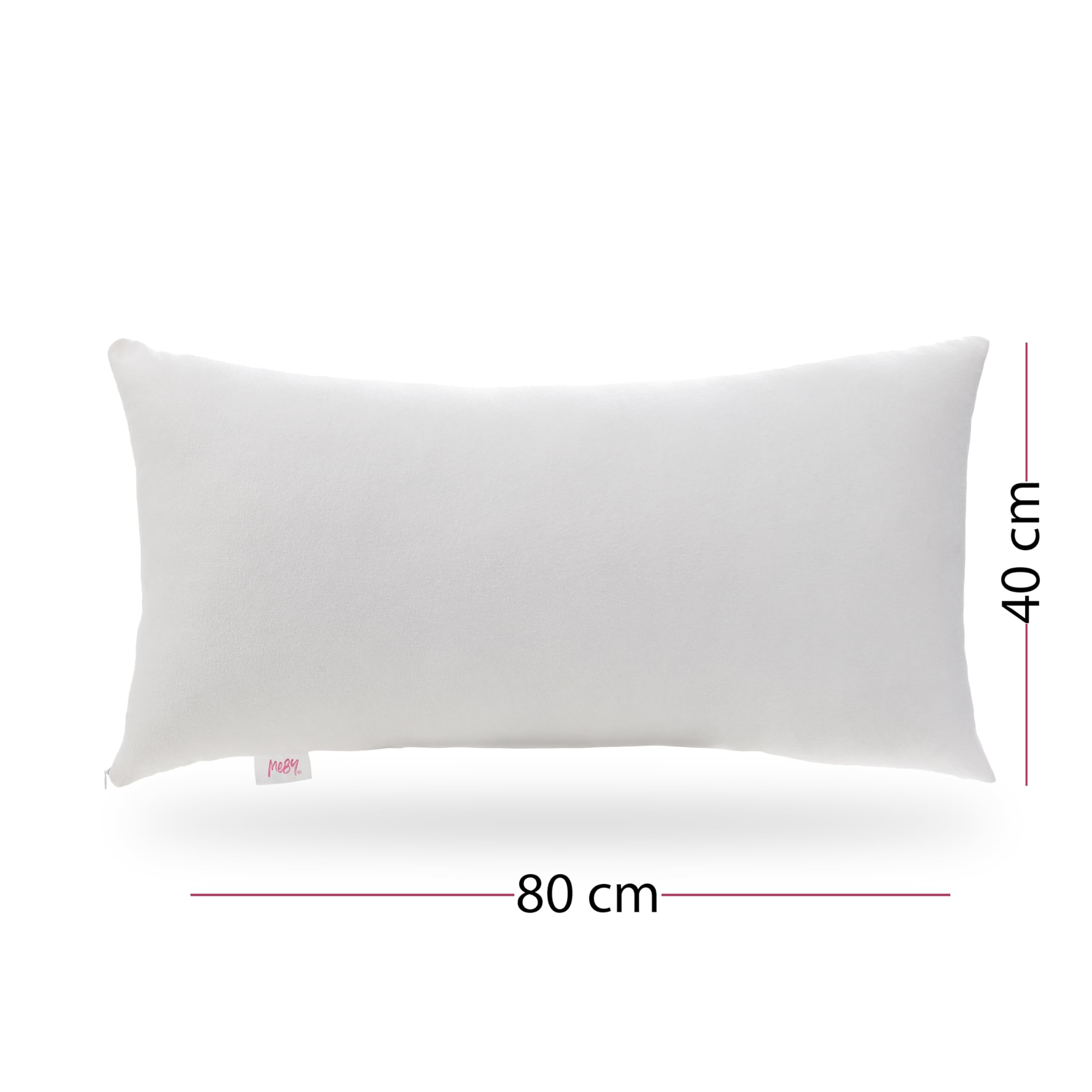 Set of 2 Waterproof Cotton Pillow Protectors with Hidden Zipper. Breathable Pillow Protector, Moisture Protection, Elastic - Image 2