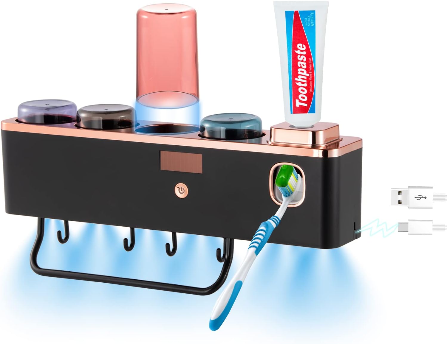 UV Toothbrush Holders Wall Mounted with Automatic