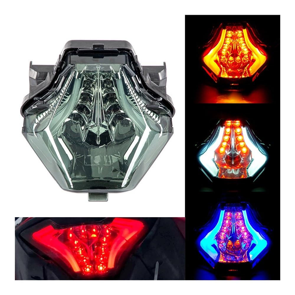 Fanale Posteriore Moto Con Luce Freno E Indicatori – Sostituzione Per Yamaha YZF R3 R25, MT07, FZ07, LC150 E Y15ZR