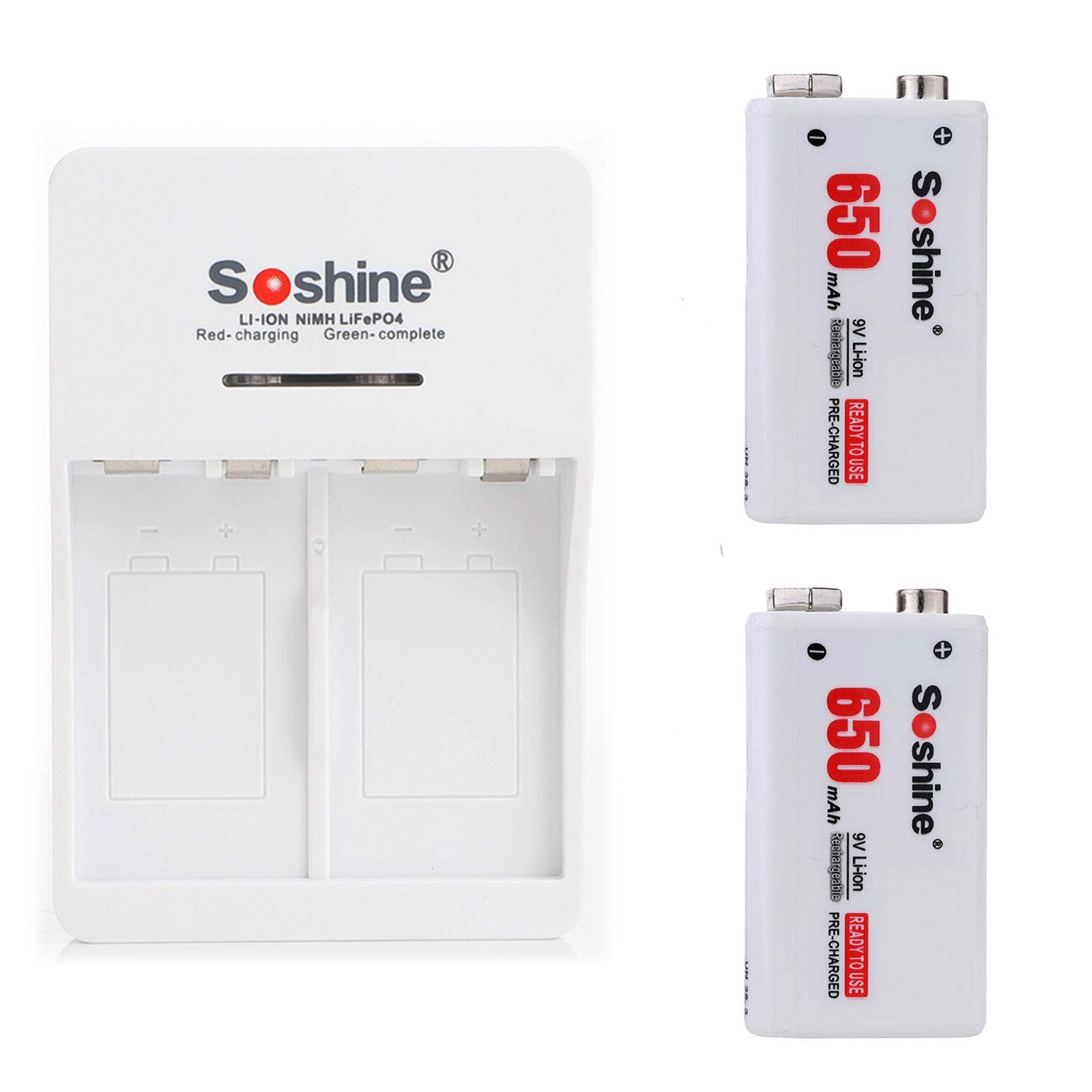 CITYORK Batterie Ricaricabili 9V USB 650mAh, Pile Al Litio - Foto 6