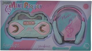 مجموعة تسجيل الصوت مع سماعة رأس بلاستيكية للأطفال من ليجادو، متعددة الألوان