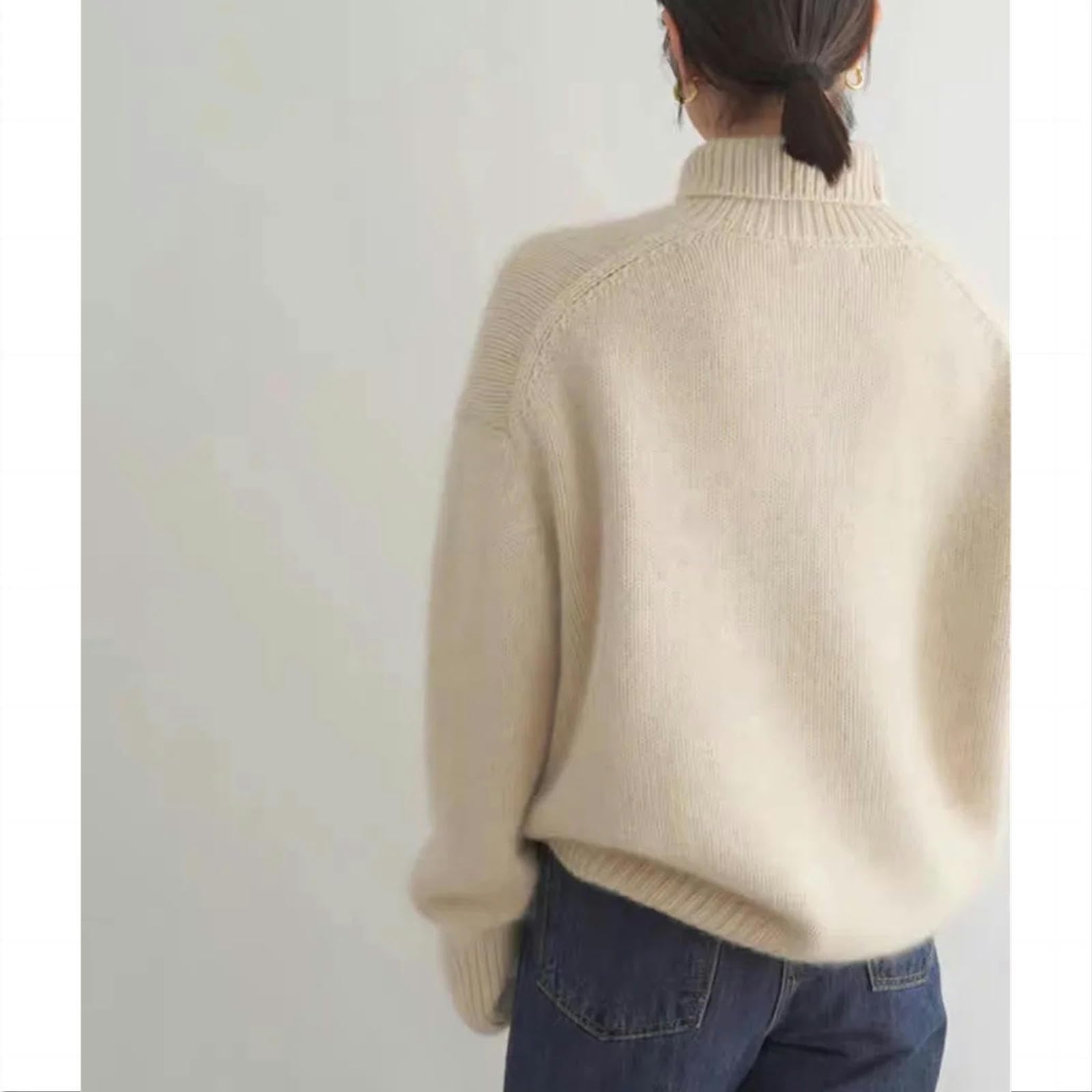 Maglione Donna Donne Autunno Inverno Inverno Fauci in Lana in Lana Cucini Casual A Maniche Lunghe A Maniche Lunghe