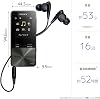 Sony NW-S315B Walkman S Series, 16 GB, MP3 Player, Bluetooth Compatible, Up to 52 Hours of Continuous Playback, Earphone Included, 2017 Model, Black