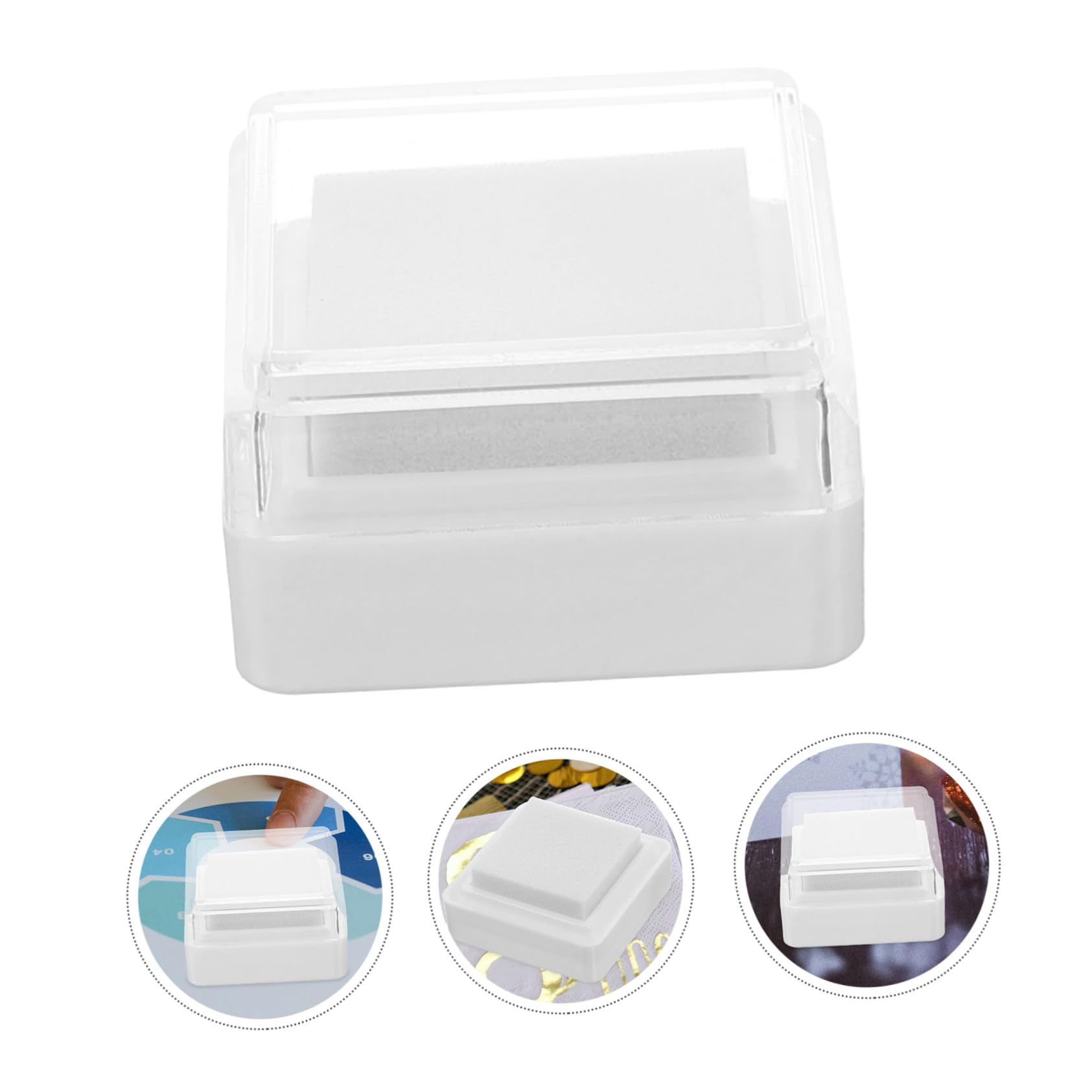 Uonlytech Almohadilla De Tinta En Recarga De Tinta Plano Almohadillas De Tinta Artesanales Tinta De Sello Almohadilla Para Sello De Tinta Esponja 5 Piezas X 4
