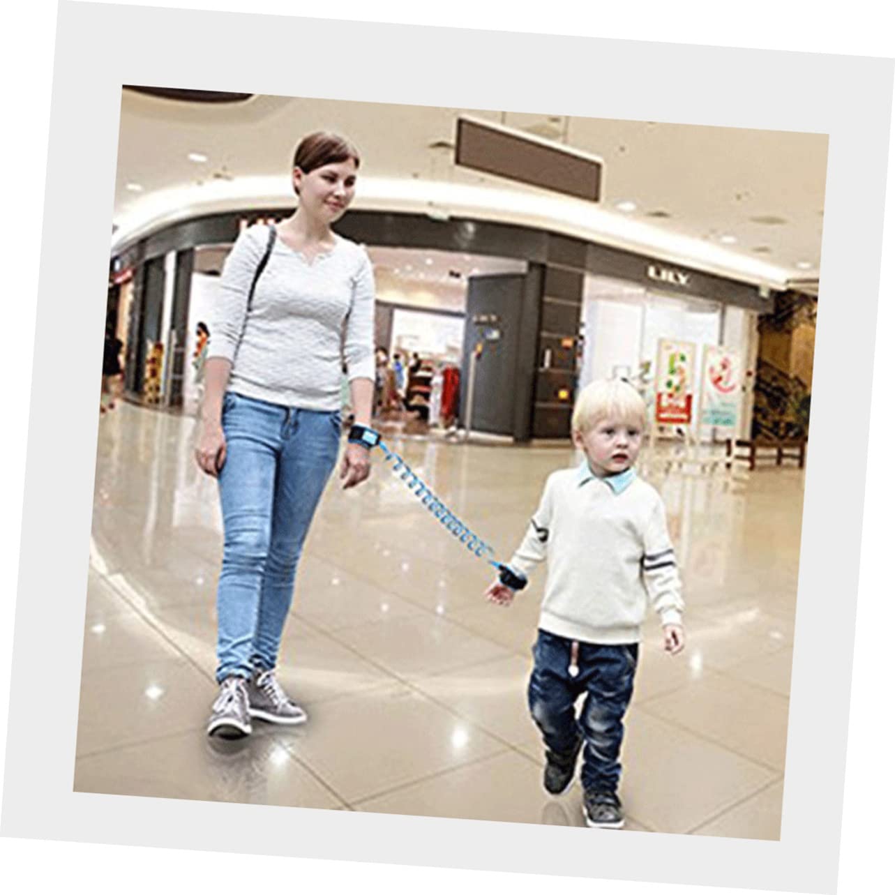 ifundom 1.5M Safety Harness Lost Wrist Link Leash for Comfortable Wear for Adults Durable Elastic Design for Outdoor Play Blue