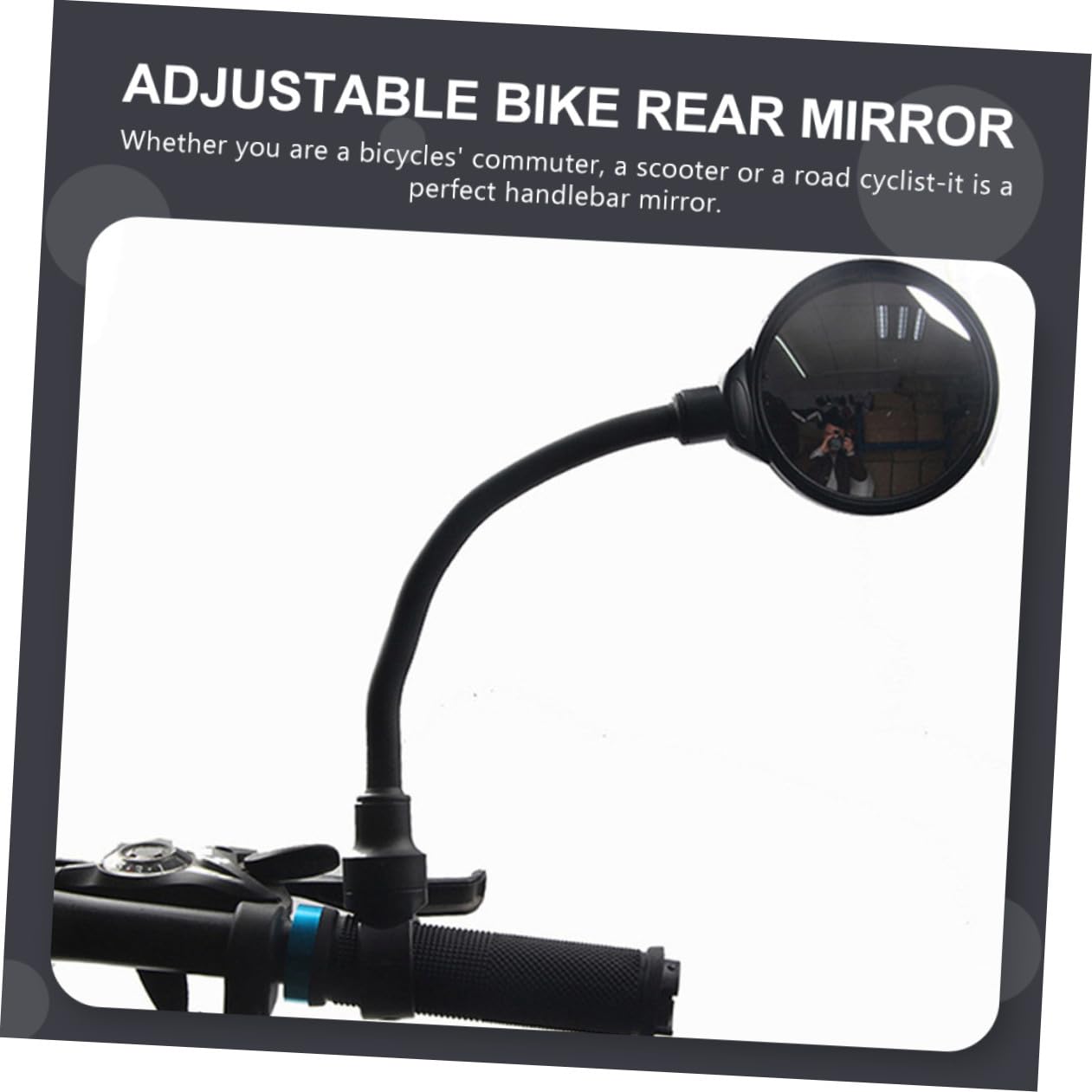 2 piezas Espejos Retrovisores Ajustables para Bicicletas de Espejos Convexos para Bicicletas de y Eléctricas Instalación Compatible con Manillares