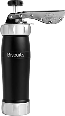 Marcato Biscuit Cookie Press Design Line, Black. MADE IN ITALY,