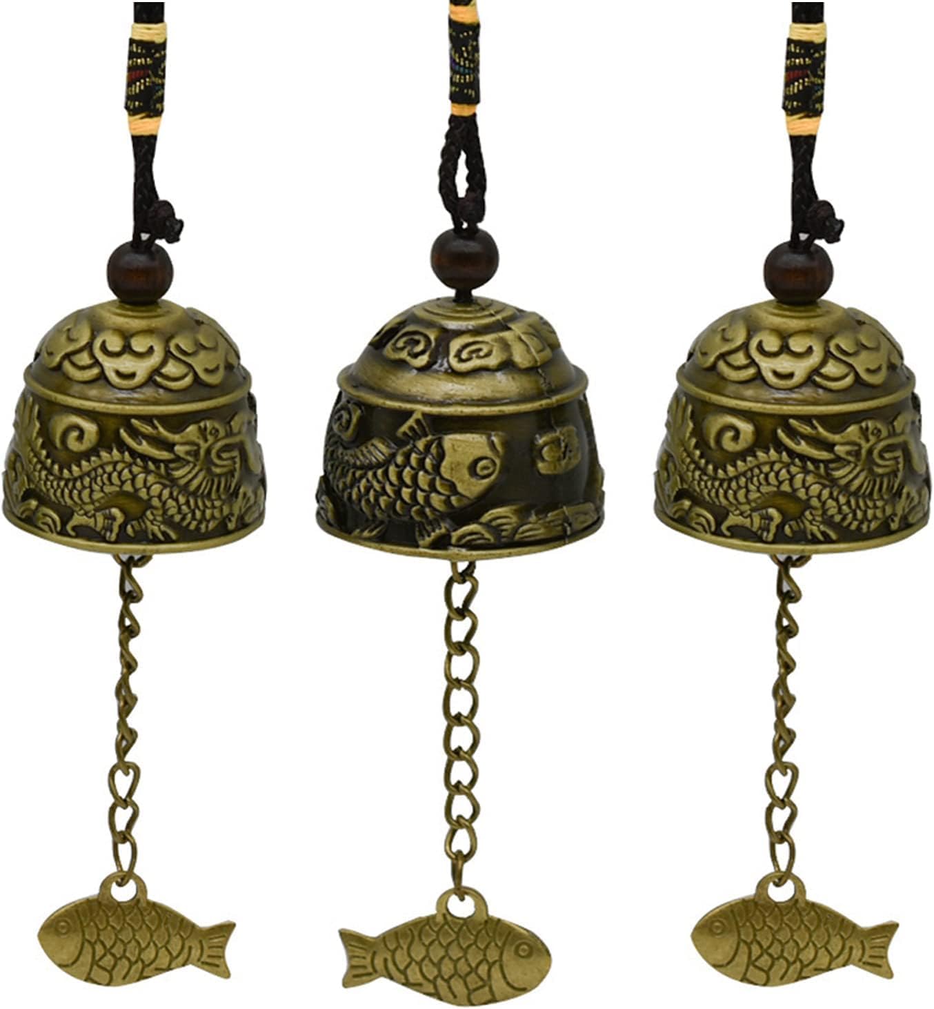銅器 鈴銅 鈴手振り鈴 七仏手振り鈴 仏教法器 鎮宅 辟邪 開運 風水招財 置物 銅製八仙鈴 三清鈴 三叉法器 道家用品太極八卦鈴 鎮宅