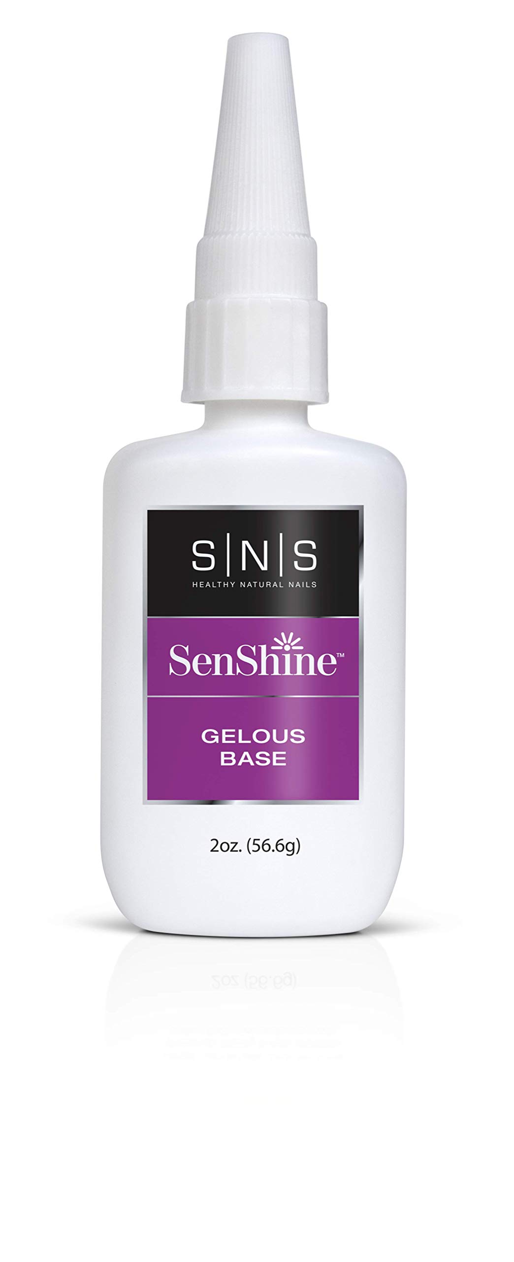 SNS Base Coat Nail Polish for Nail Dip Powder, SenShine Super Gelous Base Refill - Long-Lasting & Fast-Drying Nail Strengtheners Gel - Low-Odor & No