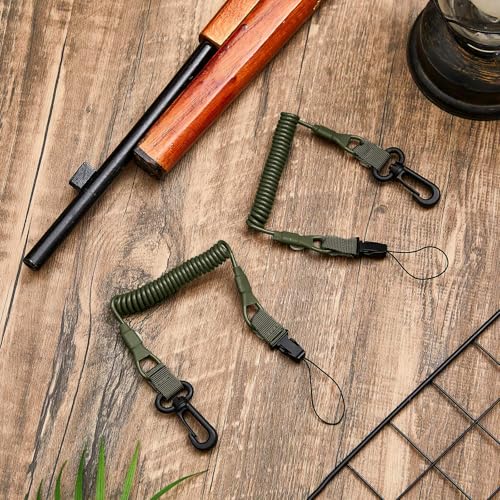 image for Zonon 2 Pcs Rangefinder Tether Elastic Coiled Safety Strap Retractable