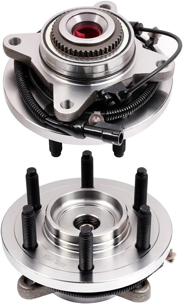 ECCPP Wheel Hub and Bearing Assembly Front 515119 fit for Ford F-150 2009-2010, for Lincoln Navigator 2003-2006 6 Lugs Wheel Bearing Hubs with ABS 2pcs