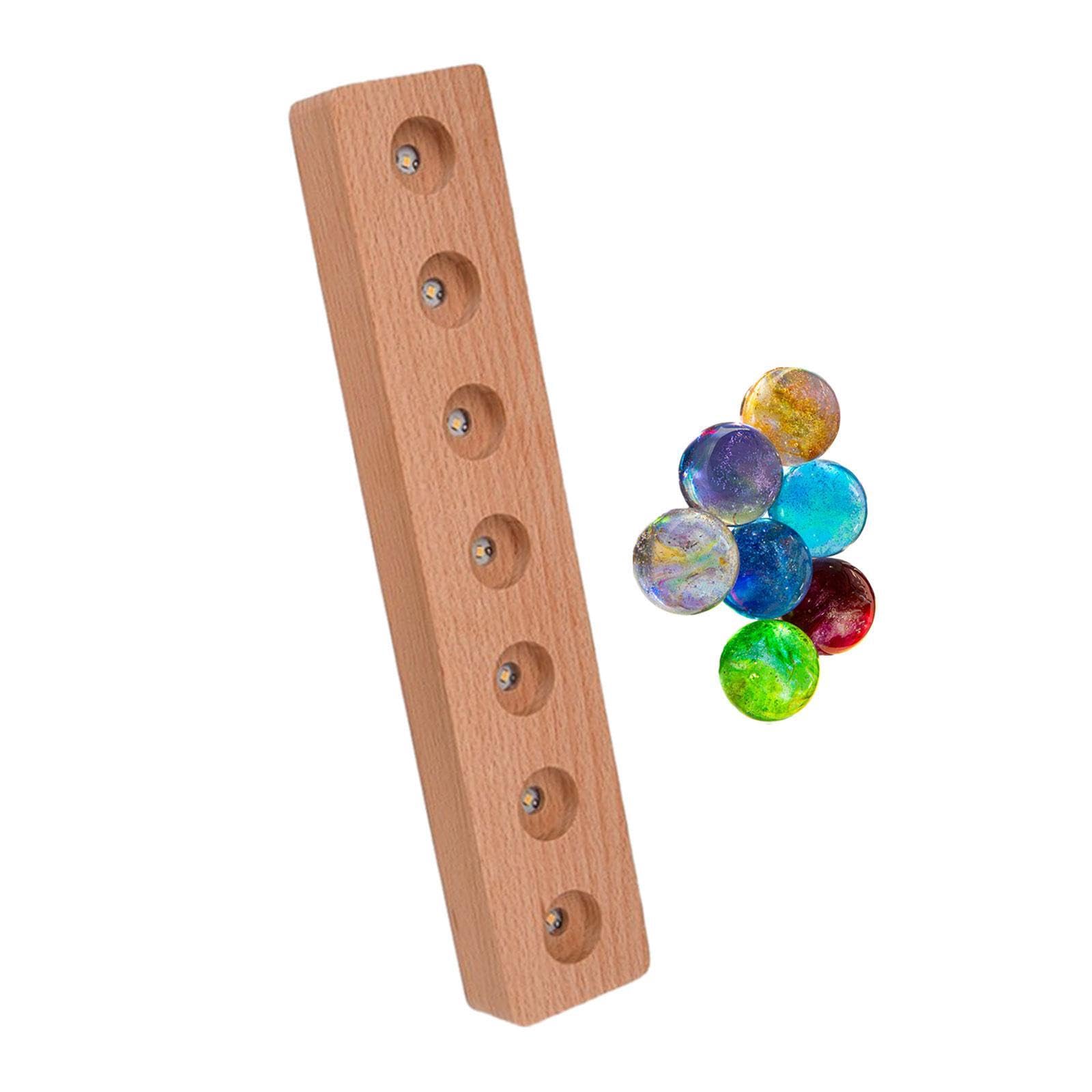 IOIUSKKU Ornamento da tavolo con luce notturna a sfera di vetro per la | della camera da letto