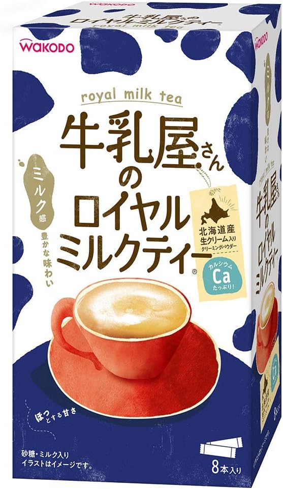 《セット販売》　アサヒ 牛乳屋さんのロイヤルミルクティー 箱 (13g×8本)×6個セット インスタント 紅茶 スティック