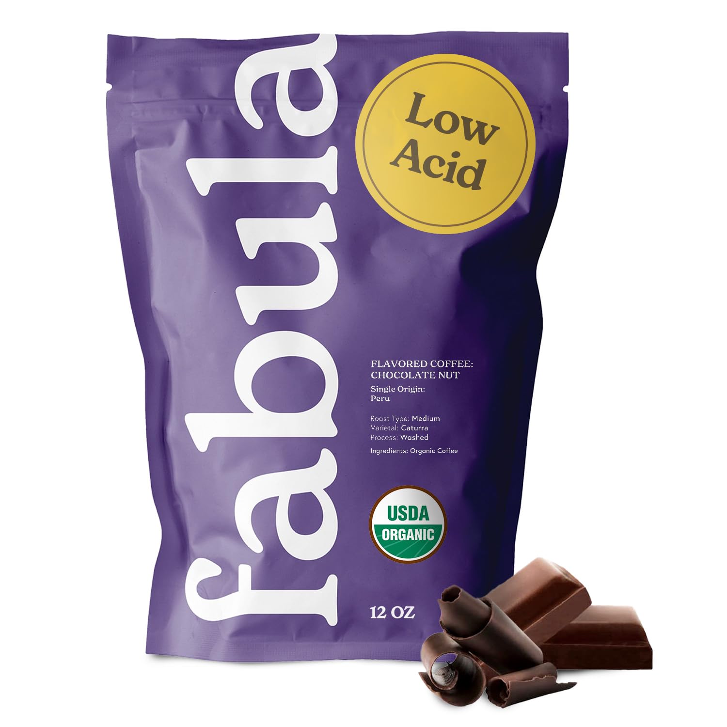 Amazon.com : Fabula Chocolate Nut Flavored Organic Coffee Freshly
