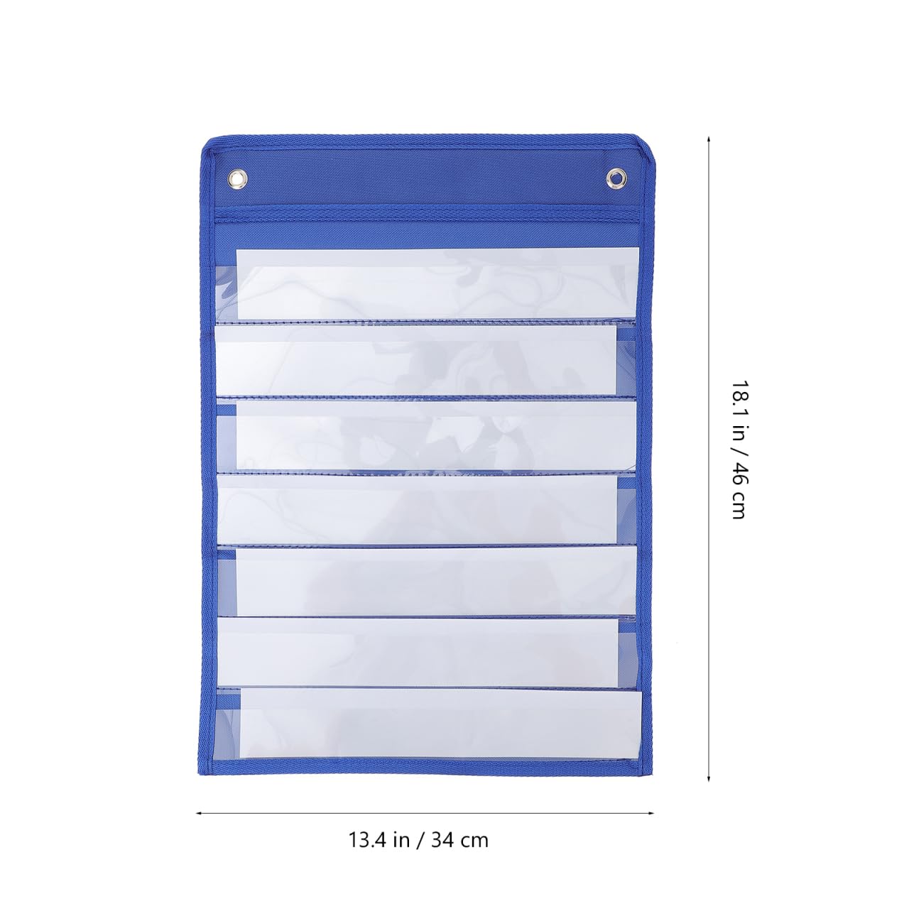 GALPADA Magnetic Hanging Pocket Chart Storage Bag with 7 Transparent Pockets and 10 Dry Erase Boards for Classroom Essentials Teaching Spelling Math Scheduling - Image 3
