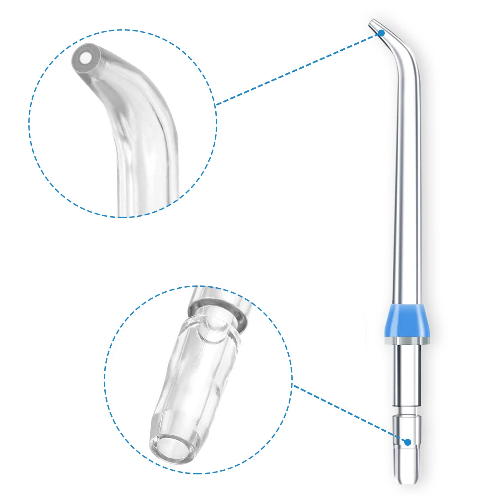 Flosser Replacement Tips for Waterpik Water Flosser,Plaque Seeker Replacement Tips Compatible with Waterpik Water Flossers and Other Brand Oral Irrigators - Image 2