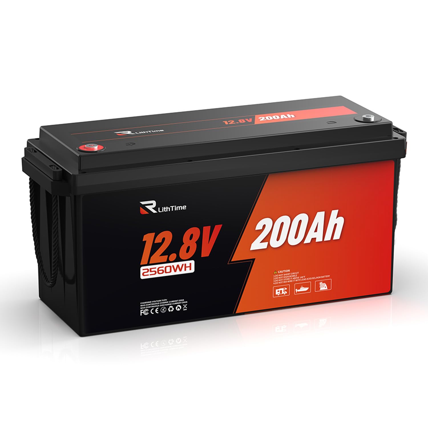 12V 200Ah LiFePO4 Batterie mit 20.5kg Leichtgewicht 200A BMS IP65 wasserdicht A-Grade Zellen 200ah lifepo4 lithium batterie 12v 200ah für Wohnmobil Boot Solaranlage