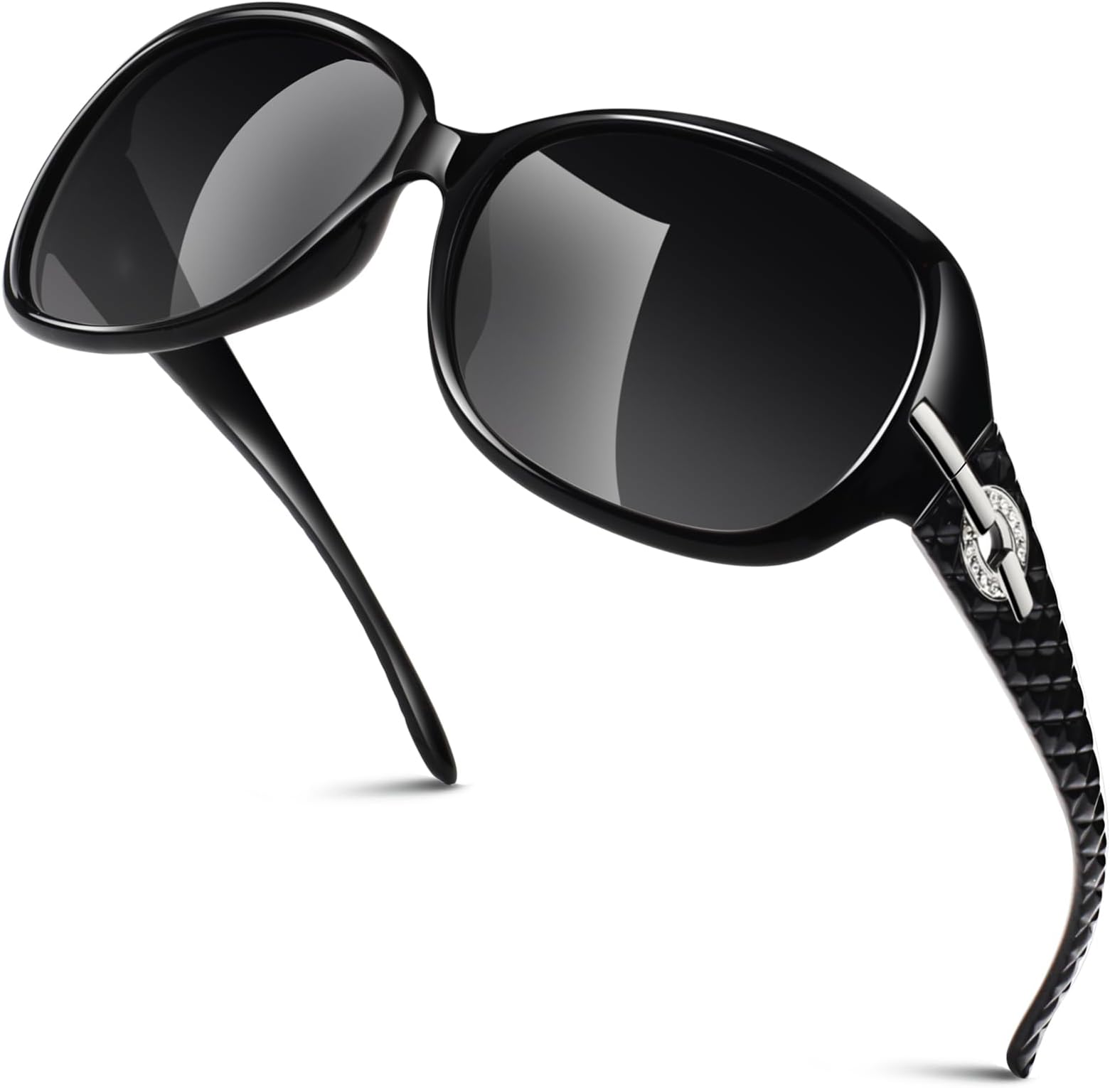 Oversized Polarised Sunglasses Womens Ladies UV400 Protection Vintage Fashion Trendy Sunglasses