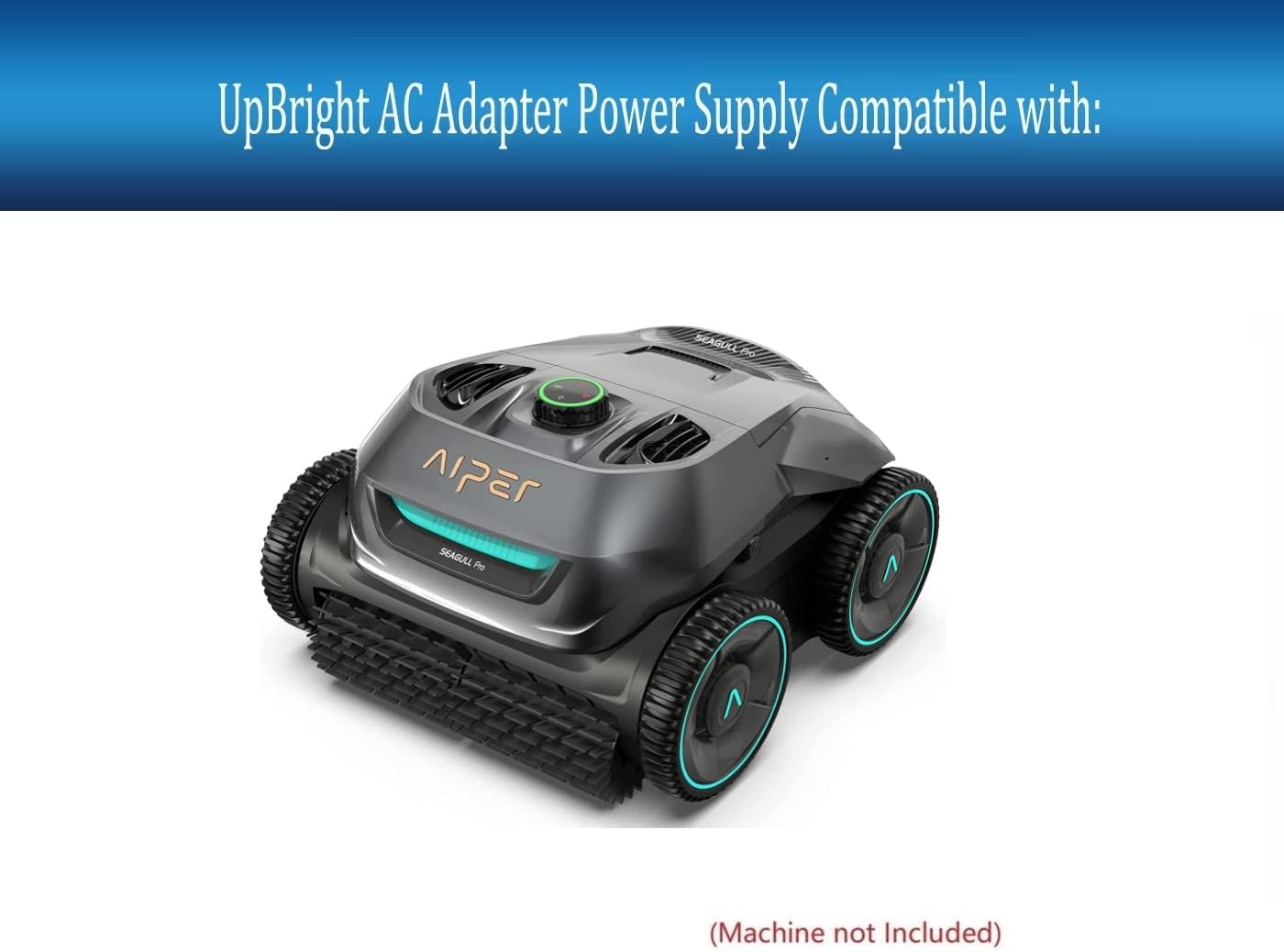 UpBright 29.4V AC/DC Adapter Compatible with Aiper ZT6002 ZT6001 Seagull Pro SeagullPro Cordless Robotic Pool Vacuum Cleaner 25.2V 9000mAh Lithium Battery GVE GC330-2940900-1F 9A Power Supply Charger