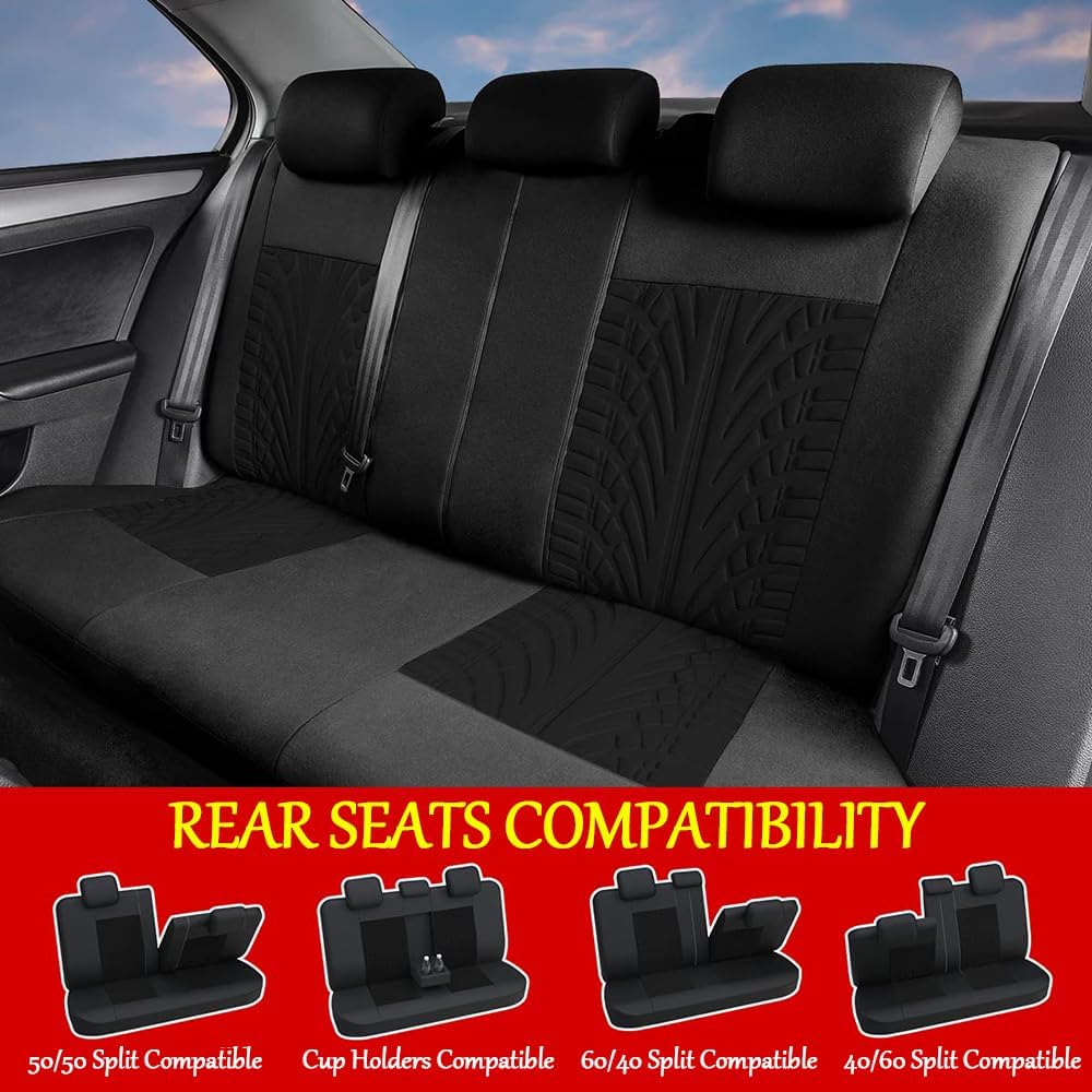 Coprisedili Auto Set Completo per Suzuki Vitara (LY 2015-2025 2026), Fodere Sedili Protezione Anteriore Posteriore Sportivo Traspirante Lavabile Accessori Interni,Normal-A
