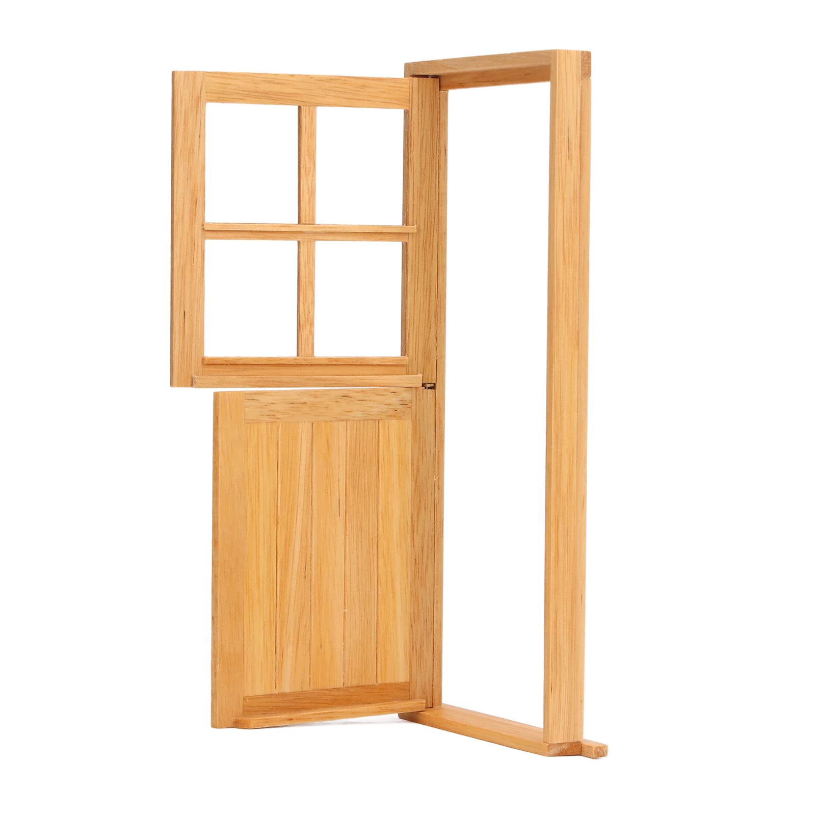 1:12 Puerta de Madera en Miniatura para casa de muñecas, Puerta de establo sin Pintar para Muebles de casa de muñecas, Puerta en Miniatura de Madera de Abedul con Tiradores y 1:12 Puerta de Madera en Miniatura para casa de muñecas, Puerta de establo sin Pintar para Muebles de casa de muñecas, Puerta en Miniatura de Madera de Abedul con Tiradores y