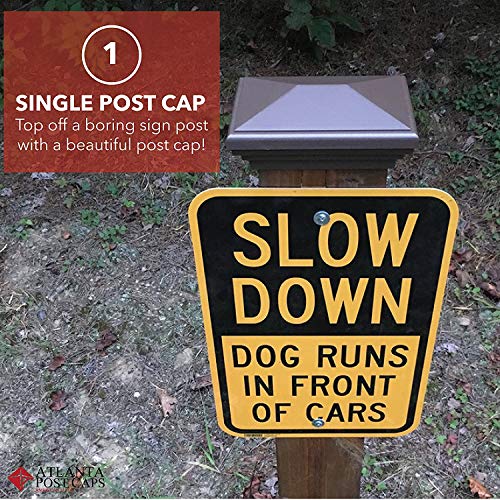 6X6 Post Cap (5.5") (Case Of 14) | Black New England Pyramid Style Square Top For Outdoor Fences, Mailboxes & Decks #TOP5