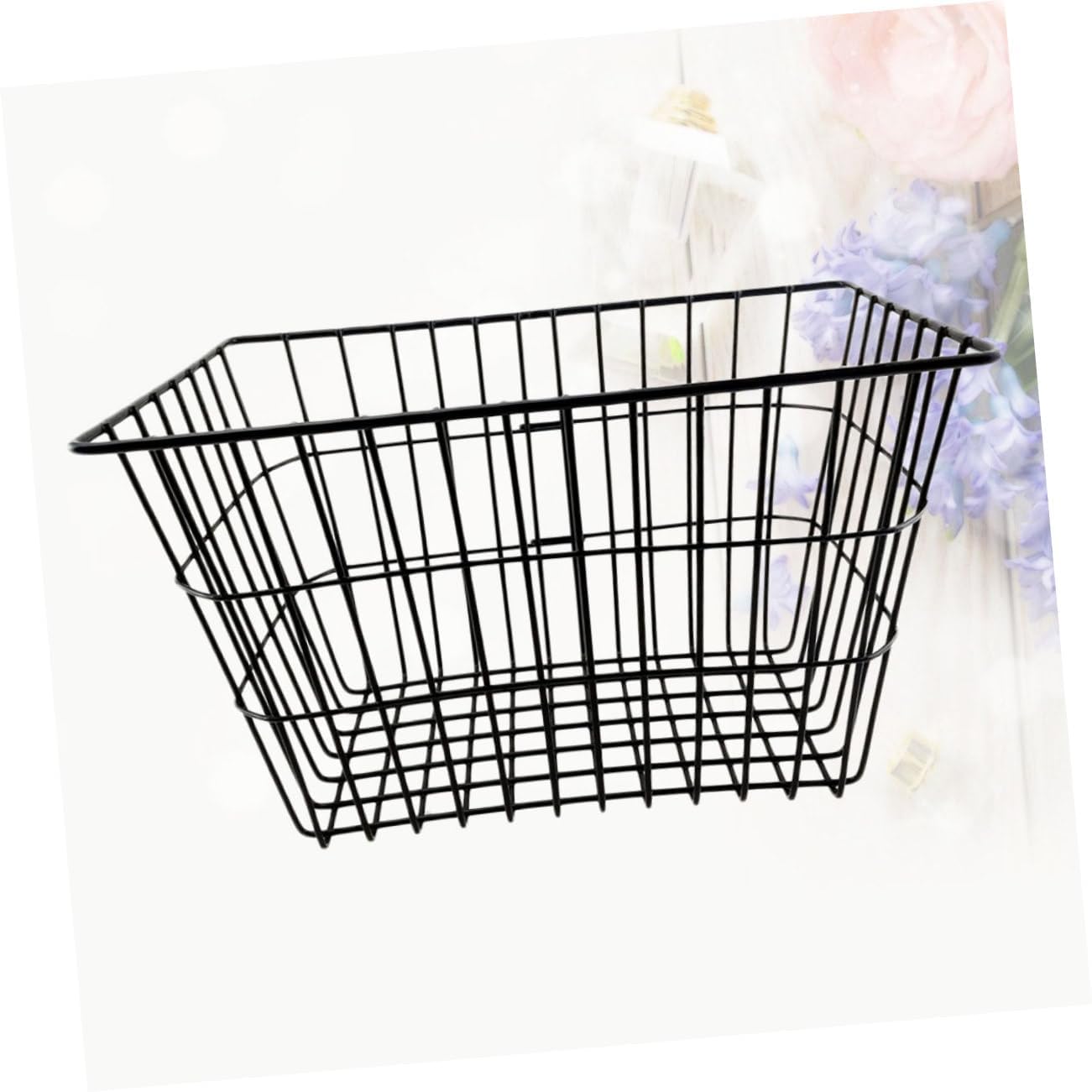 BESPORTBLE Bike Cargo Rack Basket Front Basket for Bicycle Removable Smooth Iron Material Comfortable Touch Easy Install Large Storage