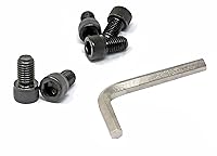 Vista 80 de iexcell Juego de 50 tornillos M4 x 20/25/30/35/40 de acero de aleación de grado 12.9, acabado de óxido negro