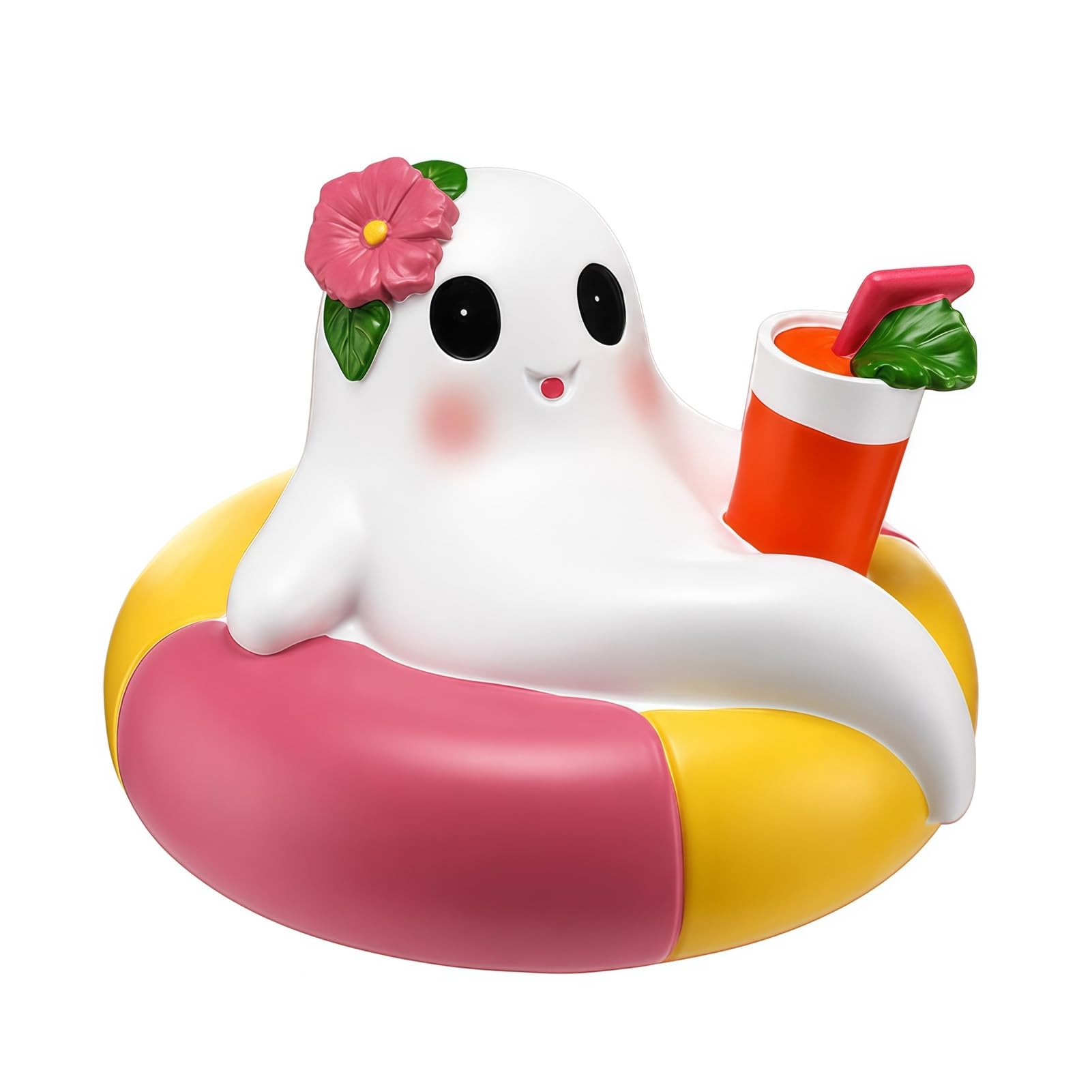 pidodou Summer Halloween Ghost Figurine Resin Cute Beach Decor