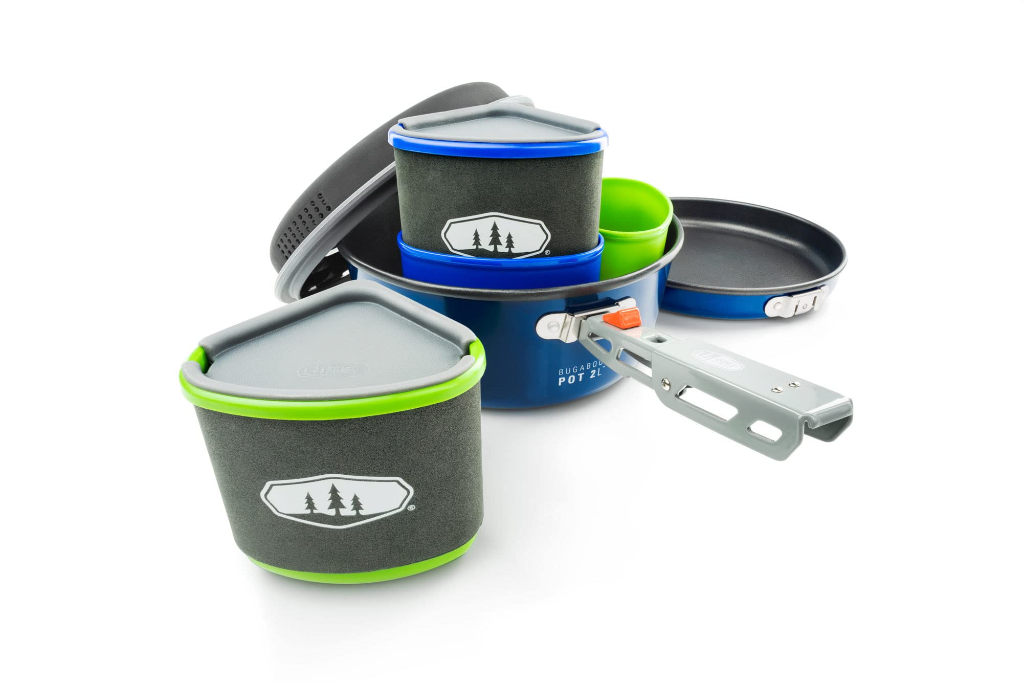 GSI OutdoorsBUGABOO BACKPACKER COOKSET - A COMPACT AND VERSATILE NON-STICK COOK SET FOR TWO PEOPLE BACKPACKING.