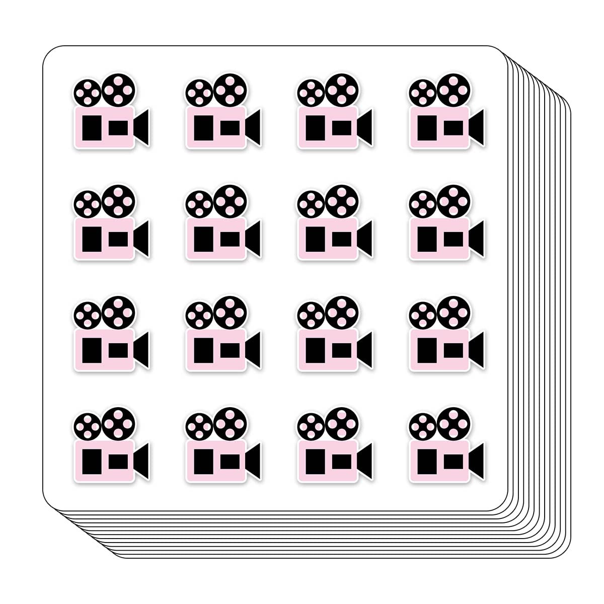 Movie Planner Stickers, 0.5 Inch Theater Scrapbooking Arts Calendar Kids Crafting 208-Pack