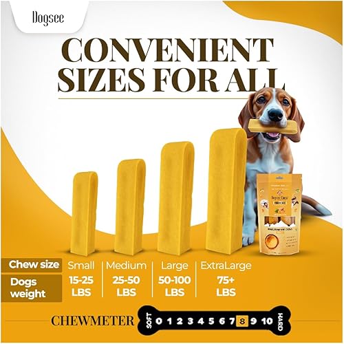 Miniatura 6 de Dogsee Yak Cheese - Masticables para perros del Himalaya con cúrcuma de 1 libra (grande - 4 barras) 100% natural Golosinas para razas grandes