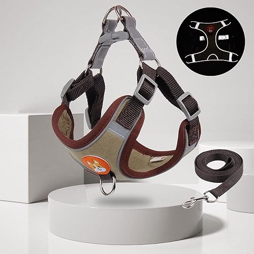 Miniatura 2 de Arnés para perros chaleco y correa antiescape gato correa para el pecho collar para mascotas razas pequeñas accesorios para perros Bulldog francés