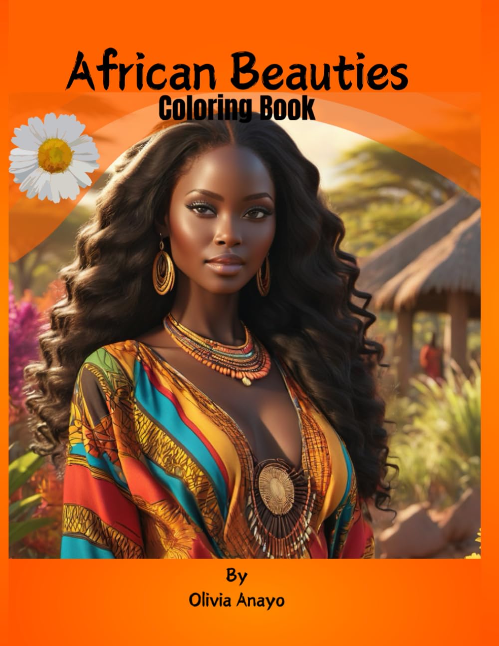 Livre de coloriage African Beauties avec 50 portraits inspirants de femmes