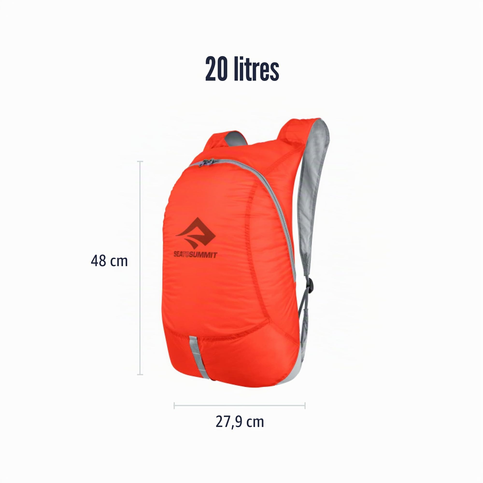 Sea to Summit Mochila Ultra-Sil, SPICY ORANGE, 20 Litros
