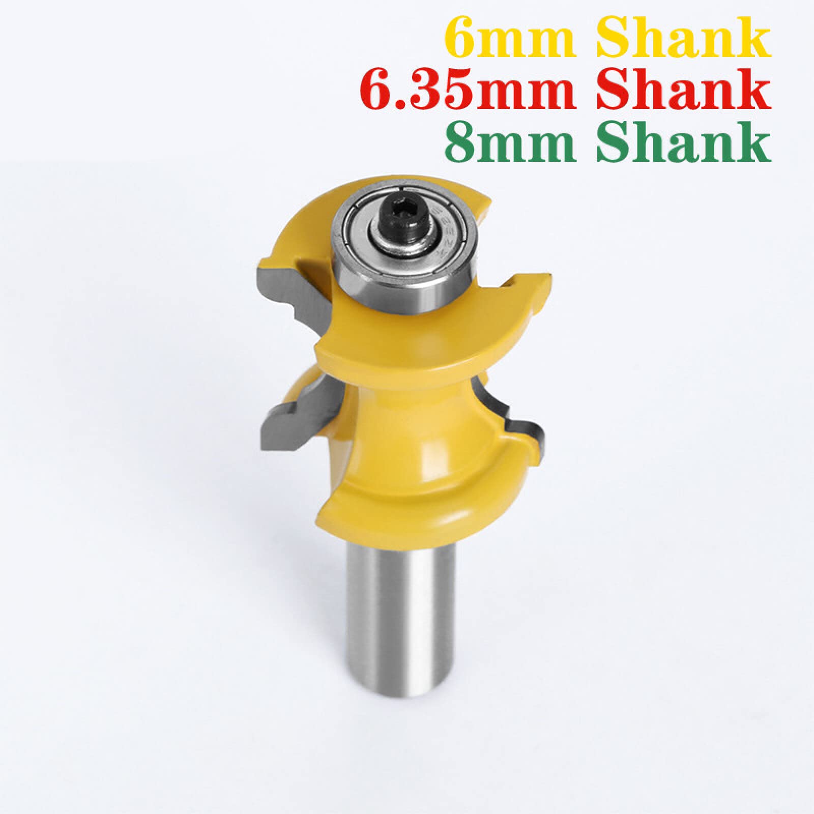 1 Pc 6mm/6.35mm/8mm Tige Fraises à Rayon Concave Colonne Convexe Ligne De Moulage Routeur Fraise Pour Le Travail Du Bois,Tige De 8 Mm