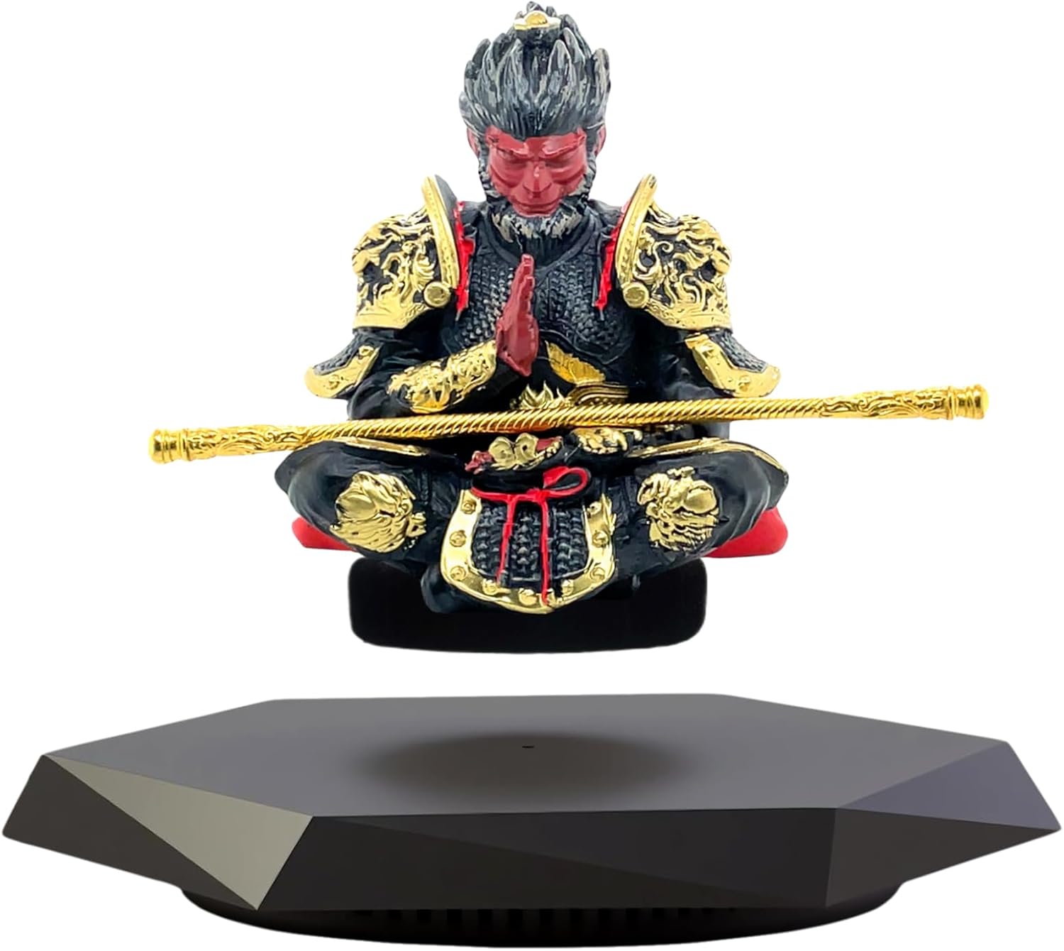 Levitating Display, Black Myth Magnetic Levitation Display 360°Automatic Rotating Floating Display Stand Levitating Desk Decor Magnet Devices for Adults & Kids, Home Decor