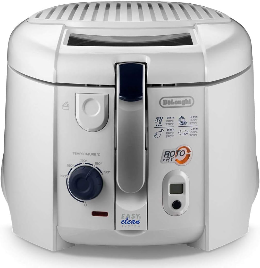 DeLonghi F 28313.W fryer Deep fryer Single White Stand-alone 1800 W - DeLonghi F 28313.W, Deep fryer, 1 kg, 1.1 L, 150 °C, 190 °C, Single