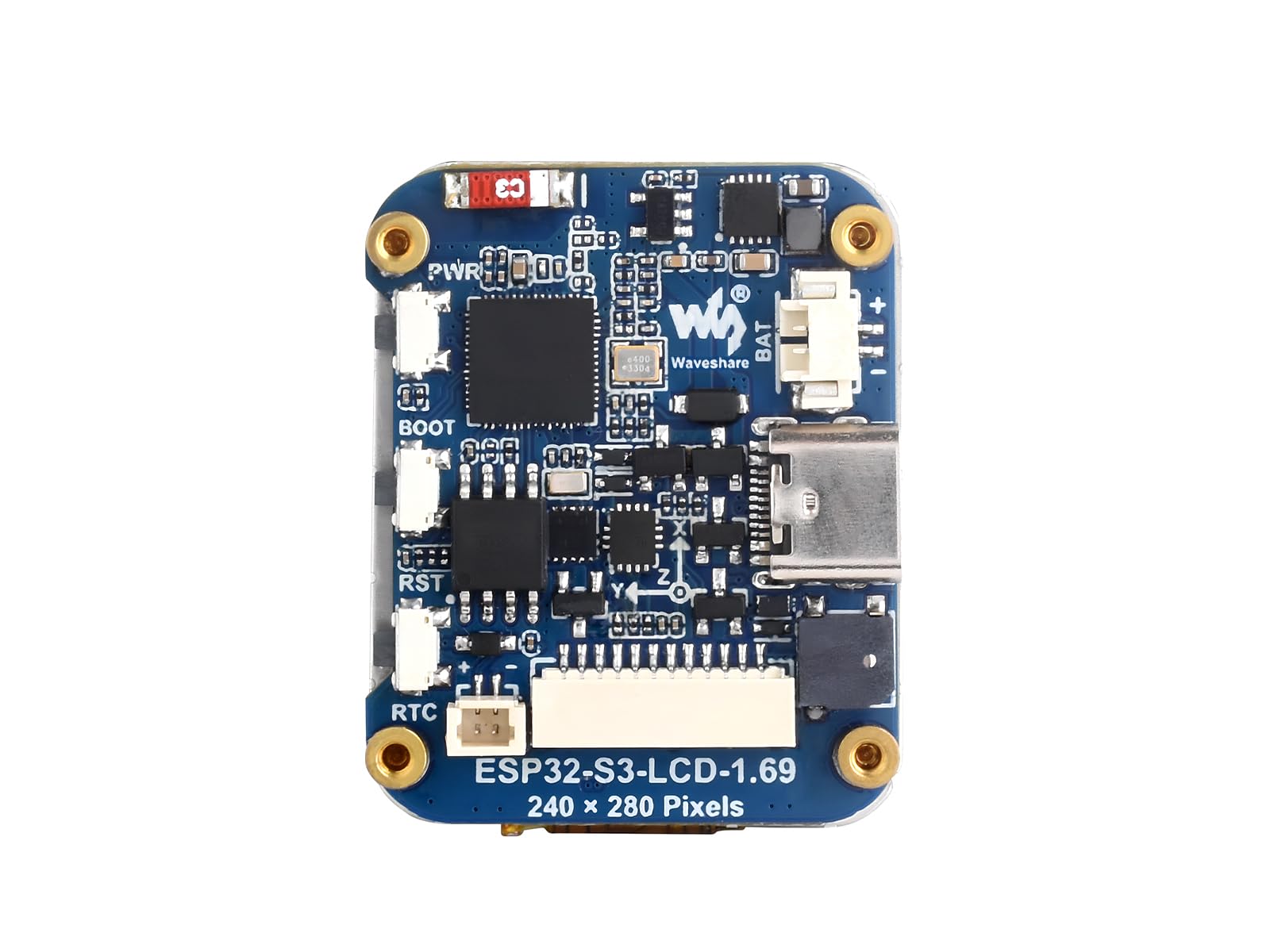 Waveshare ESP32-S3 Development Board with 1.69inch LCD Display,240×280 Pixels 262K Color Micro LCD Display with ESP32-S3,Embedded with ST7789V2 Display Driver,SPI Communication