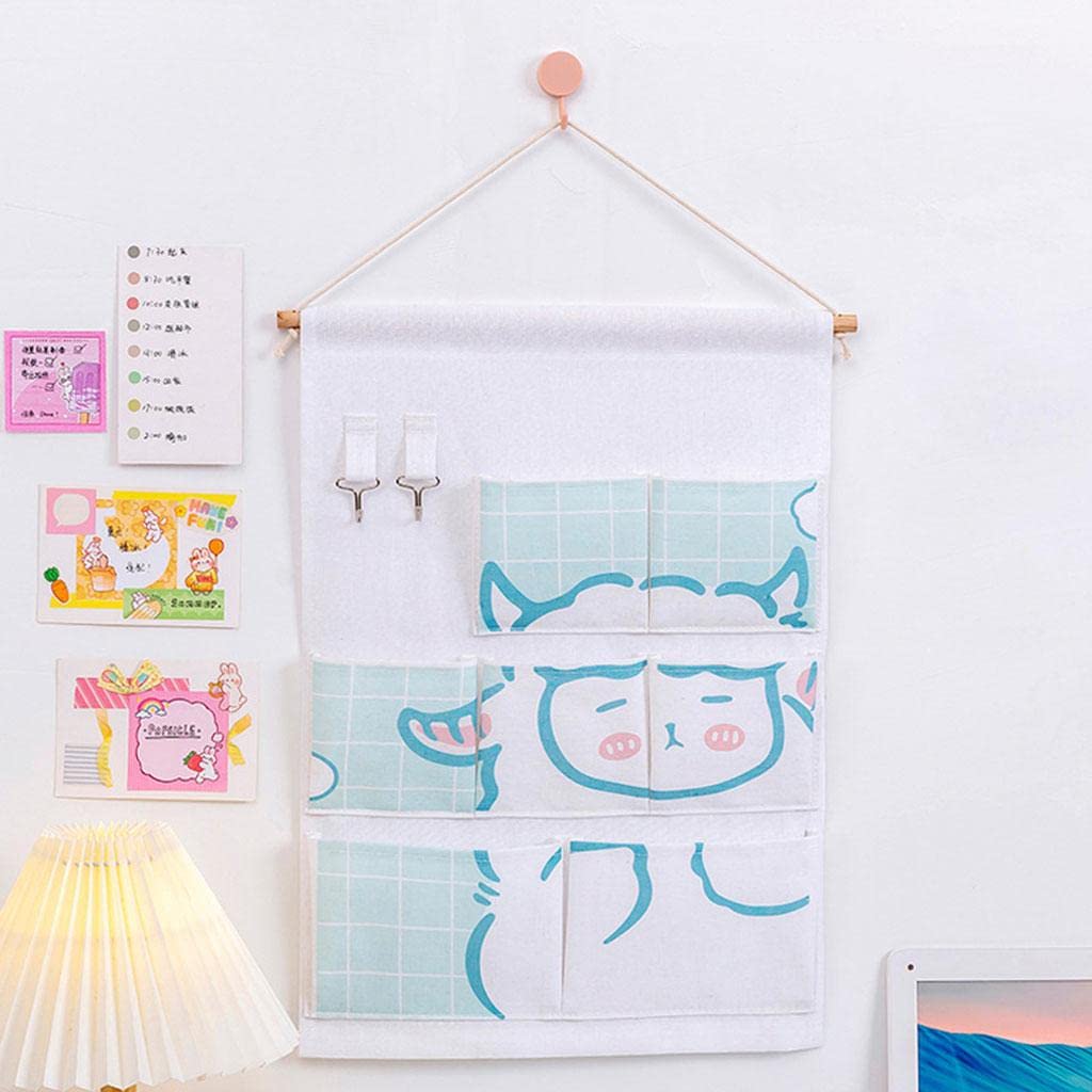 Pocket Wall Hanging Storage Bag Wall Mounted Wardrobe Sundries Organizer Bag Sheep | Home & Garden | Home D?Cor | Baskets-image-42