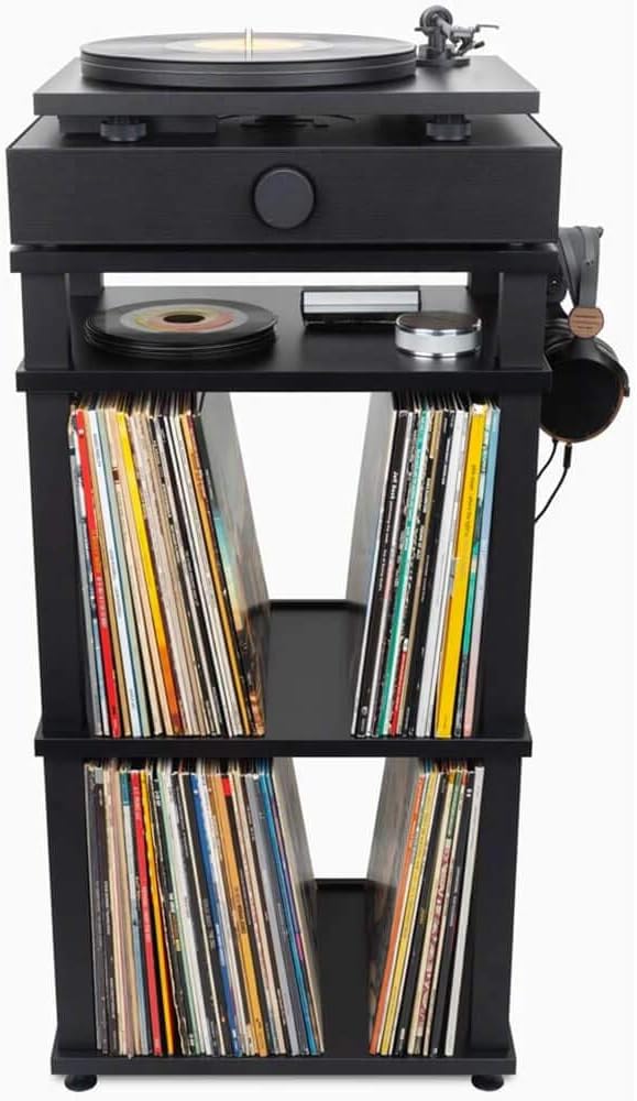 Gеt Chеар Prісе Andover Audio SpinStand Audio Component & Record Rack, Black