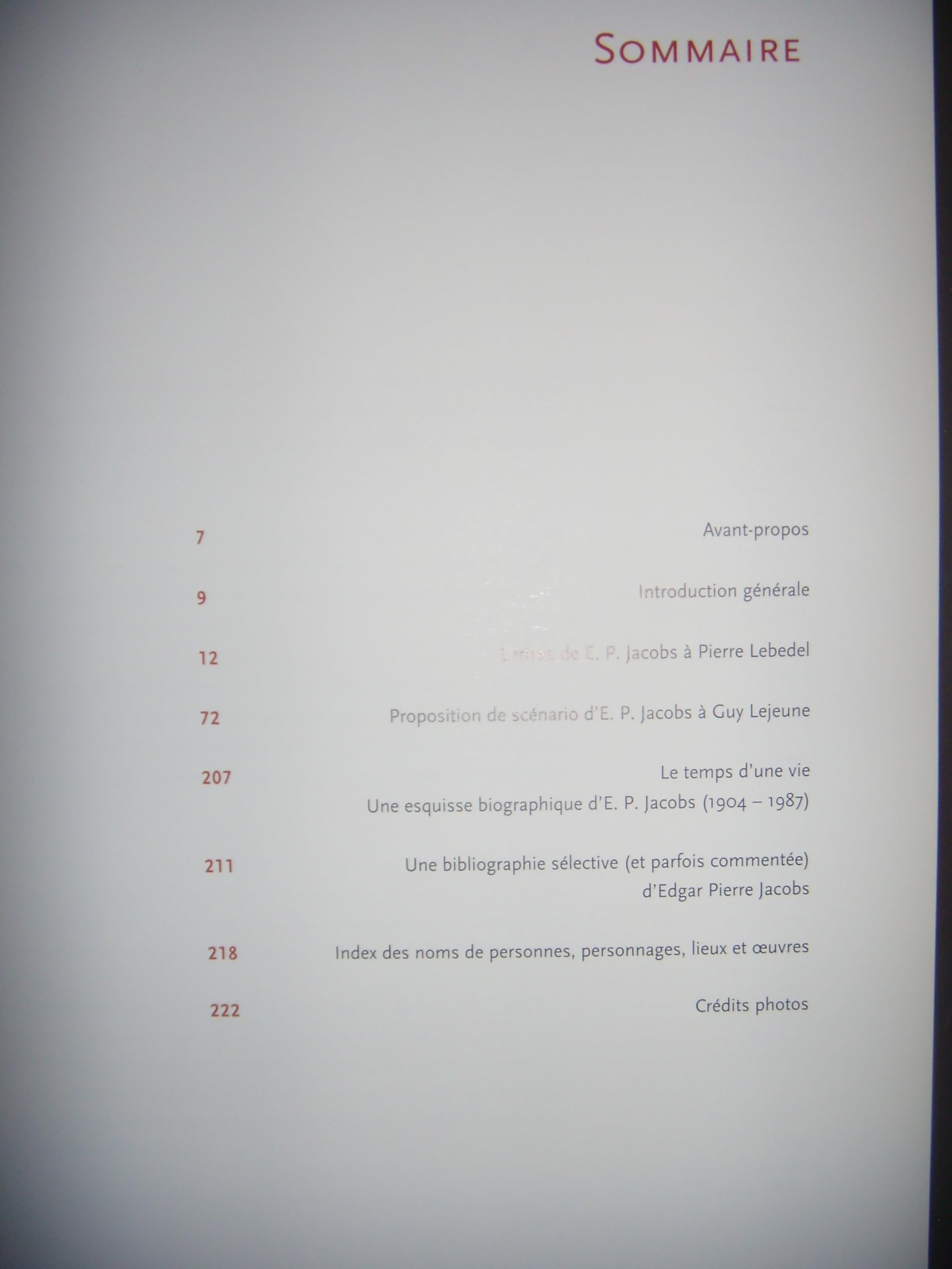 Le Manuscrit : E. P. Jacobs