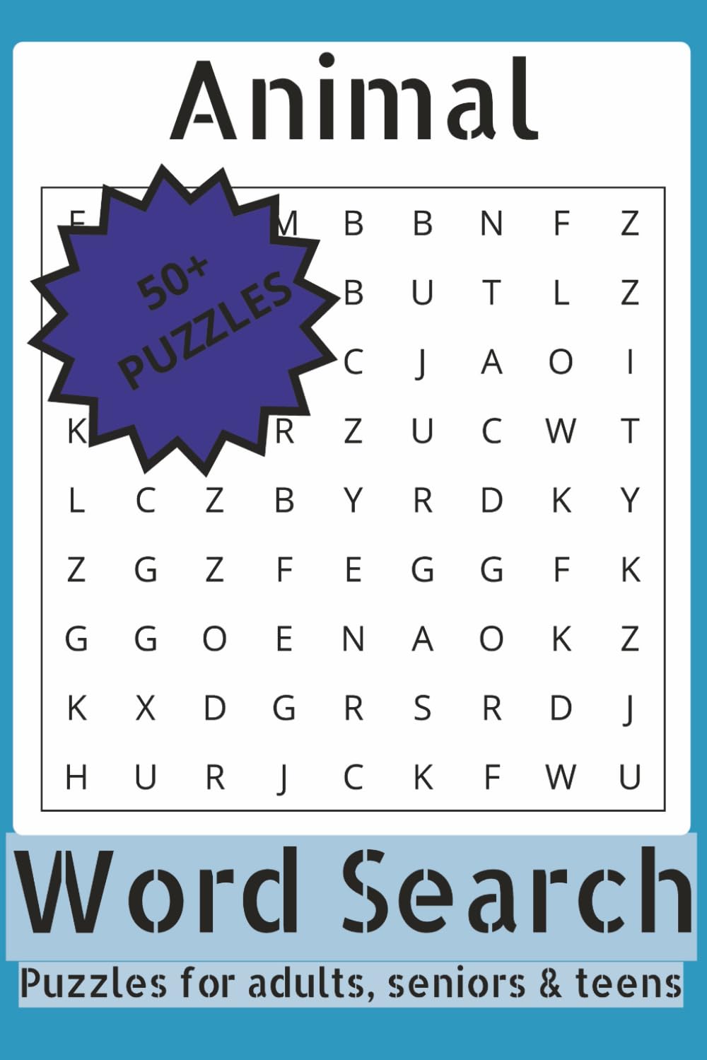 Animal Word Search Puzzle Book: Animal Word Search Puzzle Book