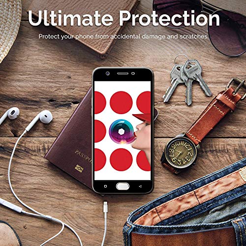 Image of Screen Protector for Oppo A57 (Black) Tempered Glass Edge-to-Edge 6D Screen Guard With Installation Kit