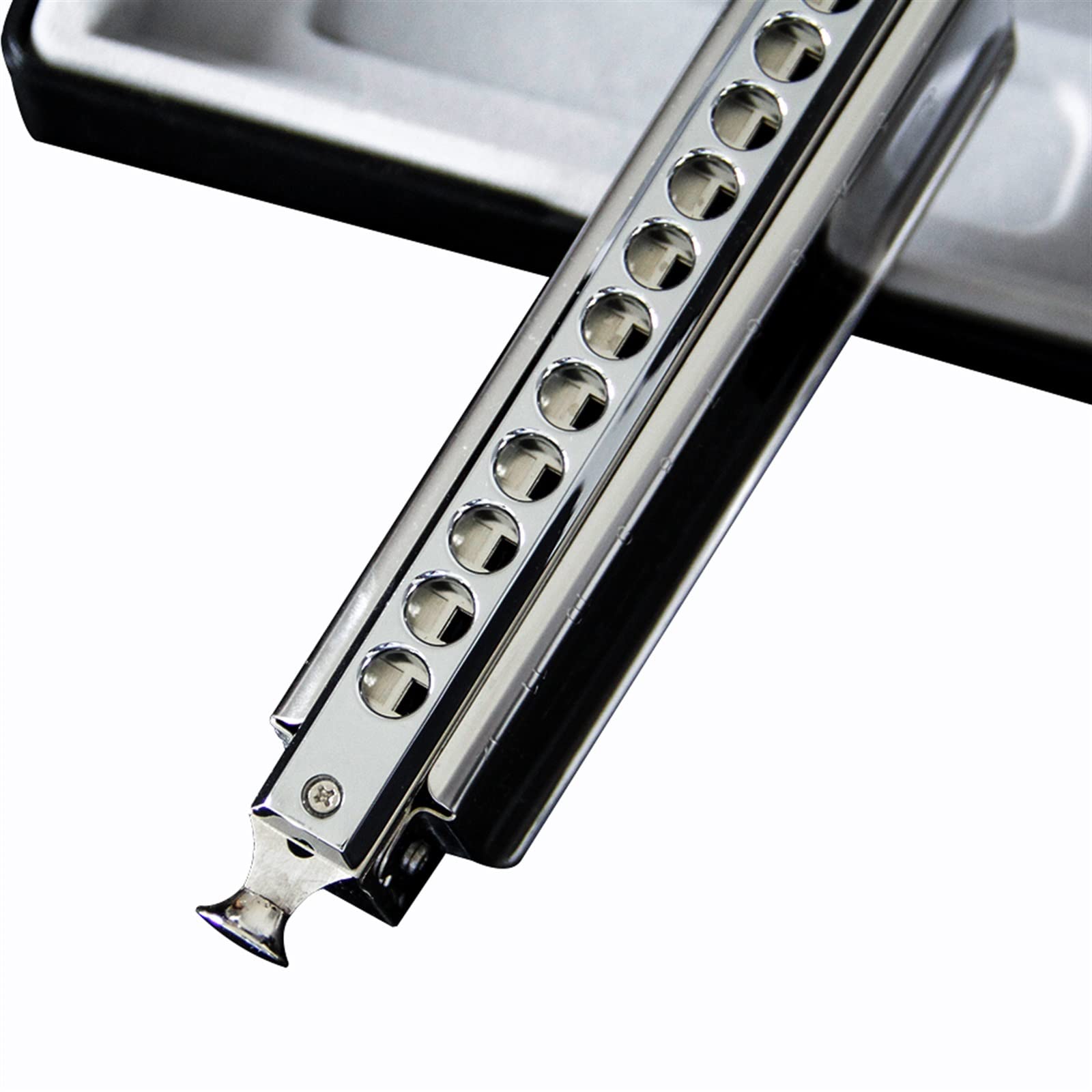 Armonica Cromatica In Ottone Massiccio Reed Mouth Organ 12 Fori Con 48 Tone C Key Armonica Strumento Musicale