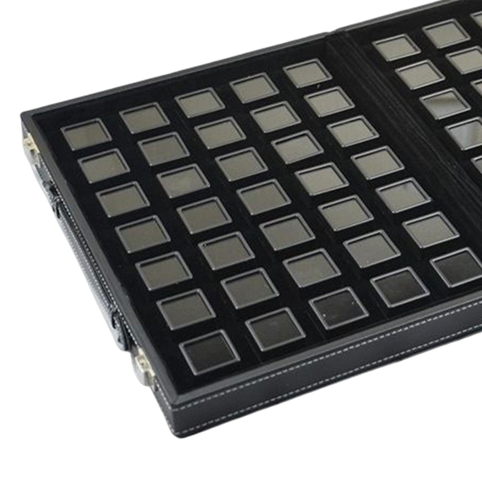 kowaku Vassoio espositore per Pietre preziose diamantate Collezione di Supporti per vetrine multigriglia con Manico Vassoio portaoggetti Gem per Negozio di